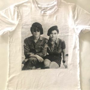 John Lennon Yoko Ono T-shirt medium
